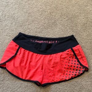 Reebok Women’s Red and Black Performance Running Shorts